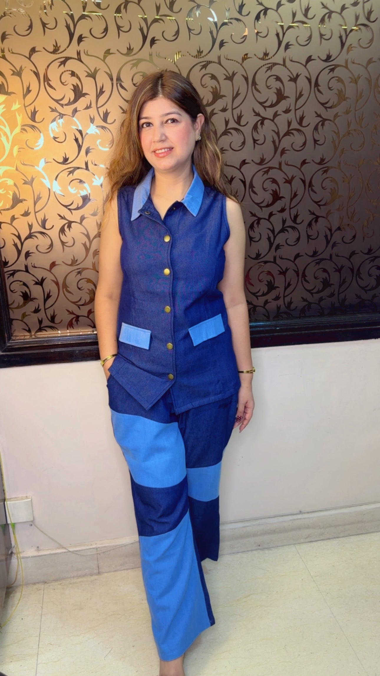 Designer Denim Co-Ord Set for Women | Western Wonders WW94