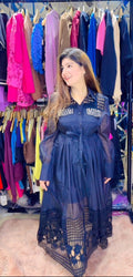 Beautiful Stone work detailing Dress with inner and belt WW32