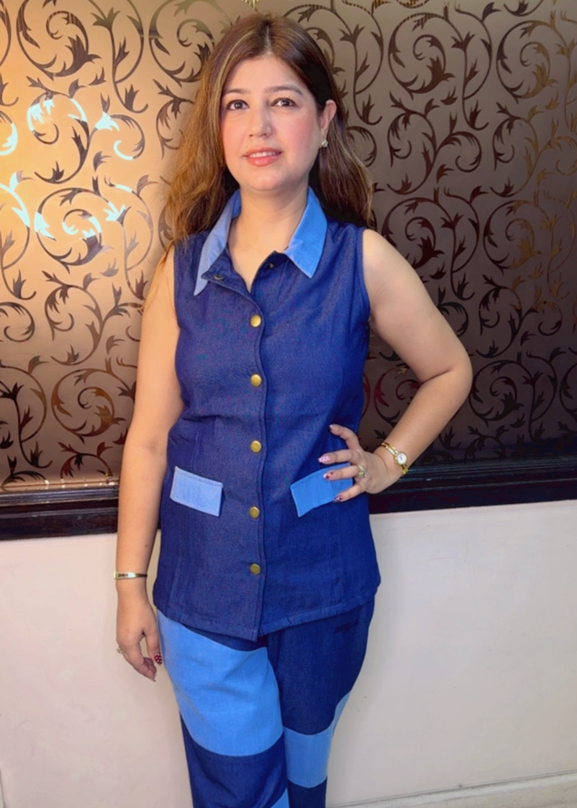 Designer Denim Co-Ord Set for Women | Western Wonders WW94
