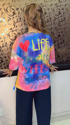 Designer Front & Back Printed Funky T-Shirt | Western Wonders WW106