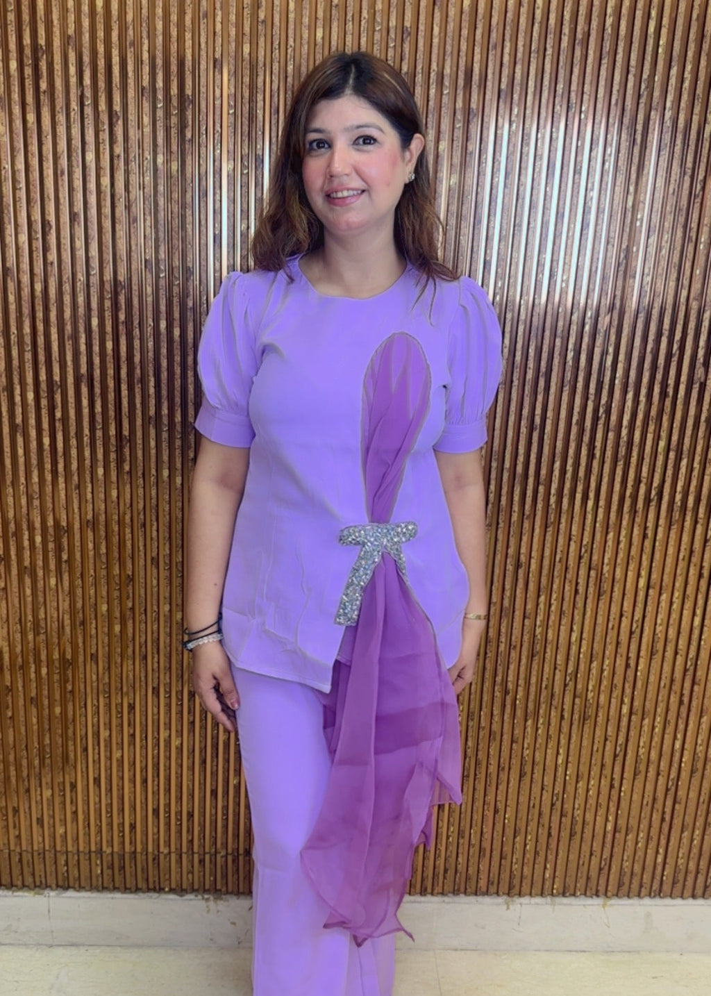 Stylish Lilac Premium Co-Ord Set | Western Wonders WW154