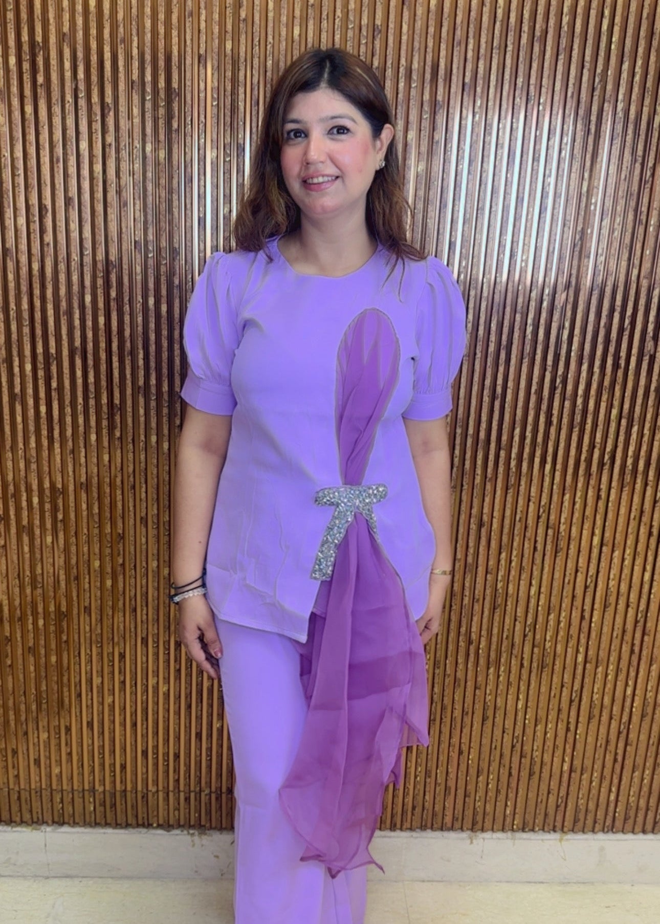 Stylish Lilac Premium Co-Ord Set | Western Wonders WW154
