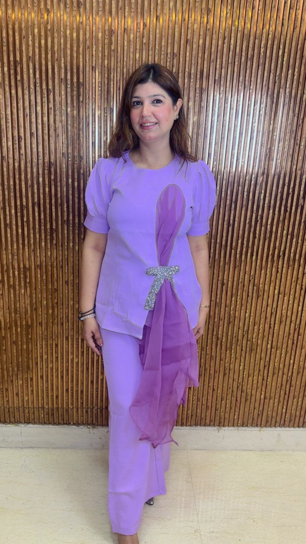 Stylish Lilac Premium Co-Ord Set | Western Wonders WW154