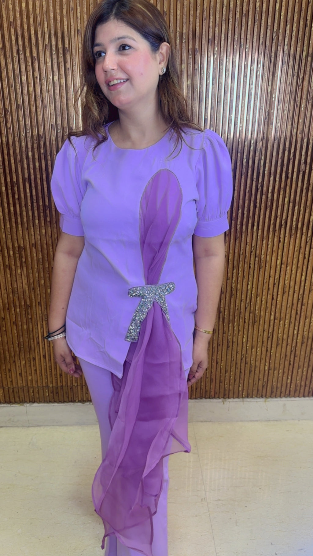 Stylish Lilac Premium Co-Ord Set | Western Wonders WW154