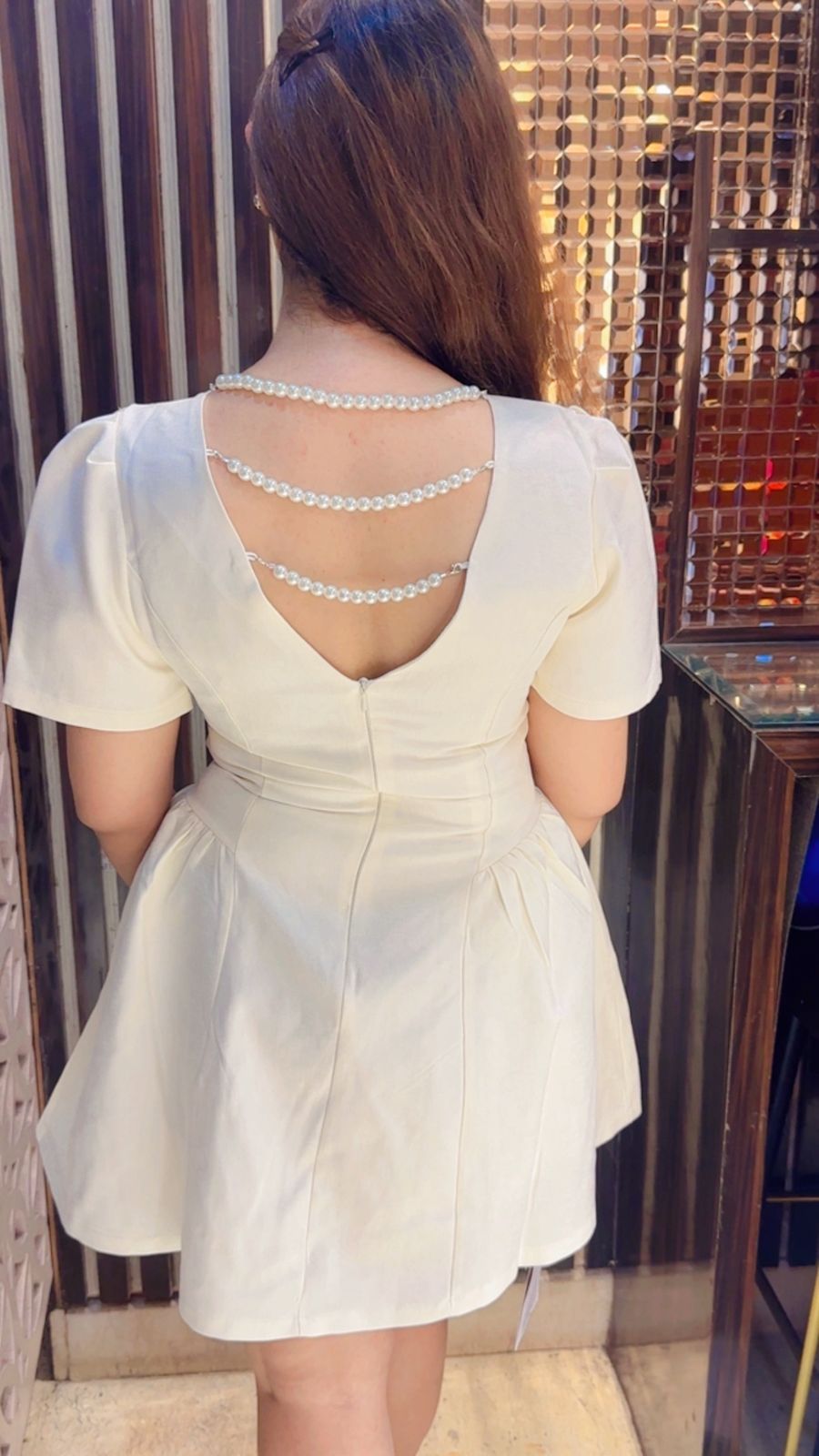 Beautiful Short Pearl Dress  WW01