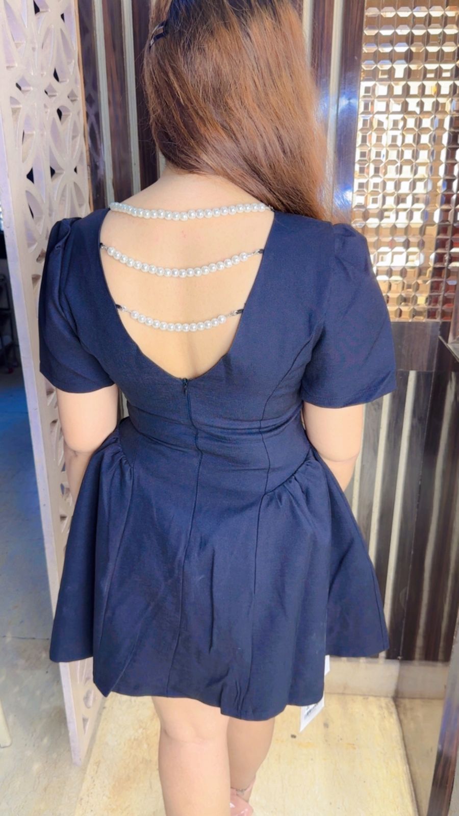 Beautiful Short Pearl Dress  WW01