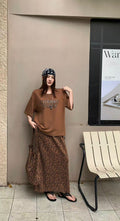 Designer Premium Quality Super Soft & Comfy Skirt Co-Ord Set with bag WW58