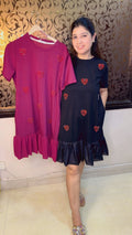 Heart Dress♥️ 👗 With Frill Detailing and Pockets WW65