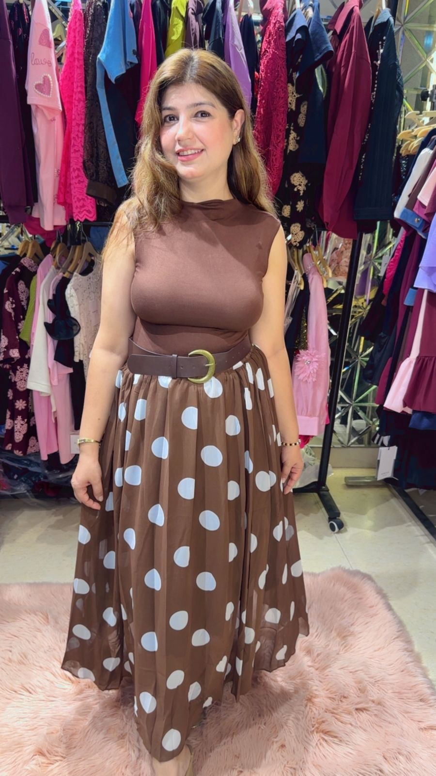 Trendy Polka Print Two-Piece Co-Ord Set | Western Wonders WW118