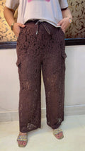 Comfortable Net Straight Pants with Pockets | Western Wonders WW114