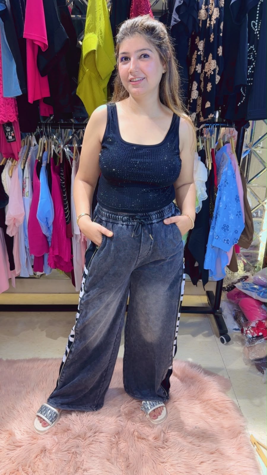 Trendy Denim Bell Bottom with Side Detailing | Western Wonders WW119