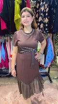 Stylish T-Shirt Dress with Frill Detailing | Western Wonders WW131