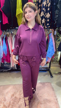 Premium Stone Work Detailing Co-Ord Set with Zipper | Western Wonders WW128