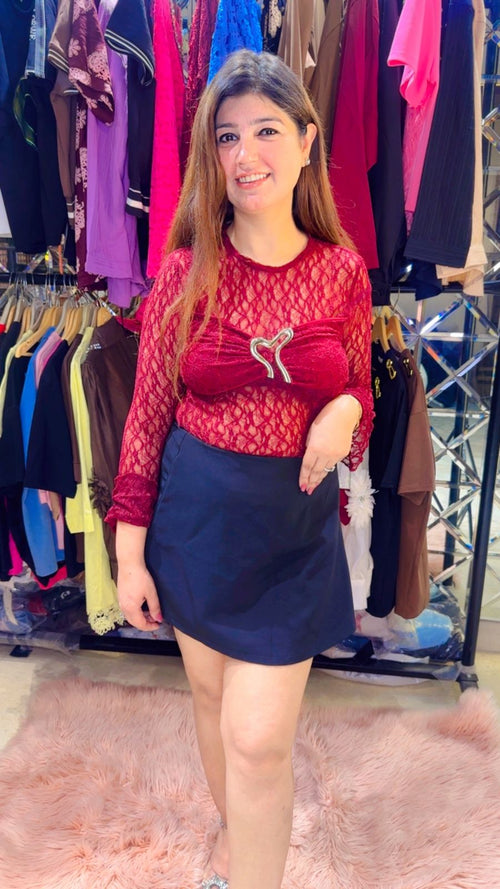 Beautiful mesh top WW45