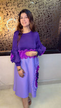Elegant Wrinkle Fabric Party Dress | Western Wonders WW67