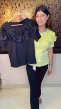 Flower Butter Fabric Top WW70