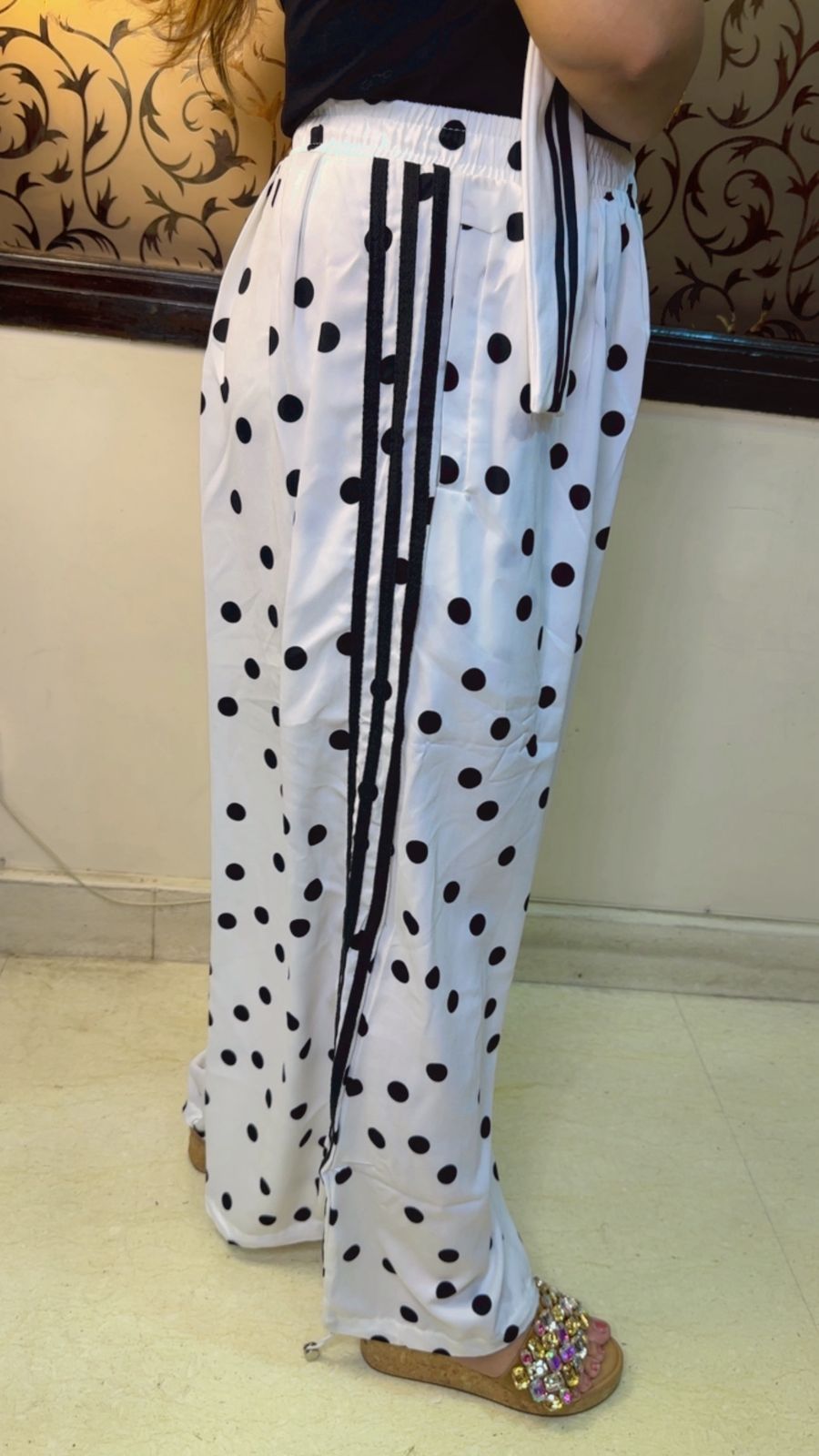 Stylish Polka Dot Stripe Bottoms | Western Wonders WW95