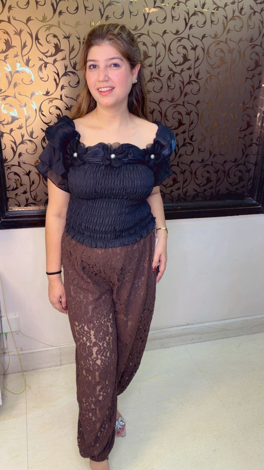 Designer Top with Neckline Detailing | Western Wonders WW102