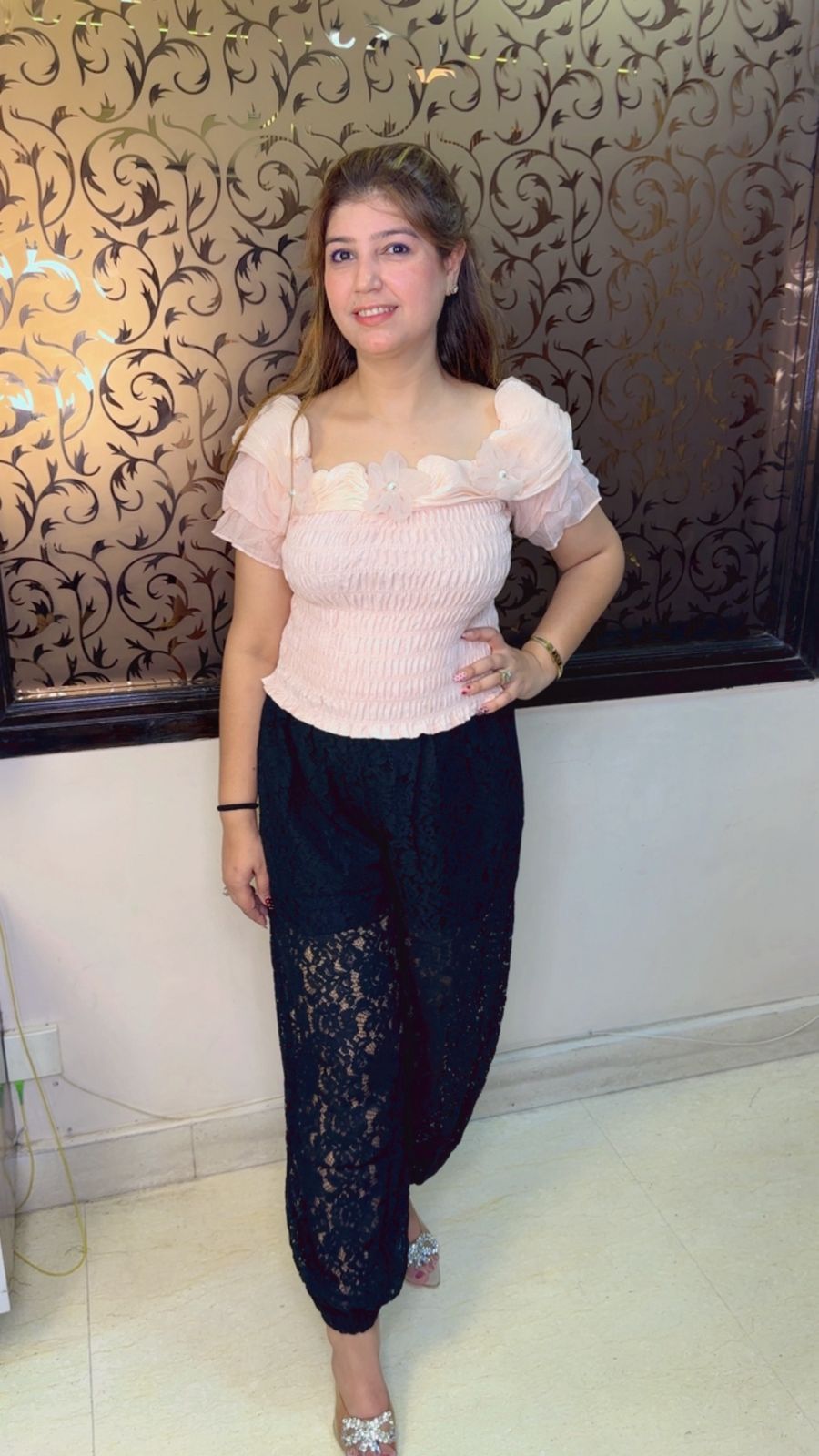 Designer Top with Neckline Detailing | Western Wonders WW102