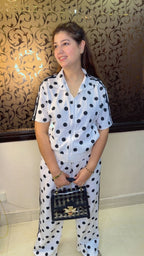 Trending Polka 2-Piece Travel Co-Ord Set | Western Wonders WW117