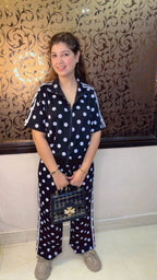 Trending Polka 2-Piece Travel Co-Ord Set | Western Wonders WW117