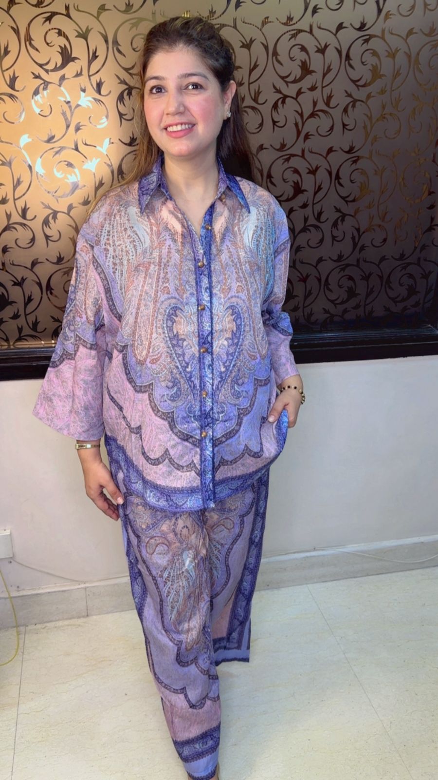 Premium Digital Print Co-Ord Set | Western Wonders WW112