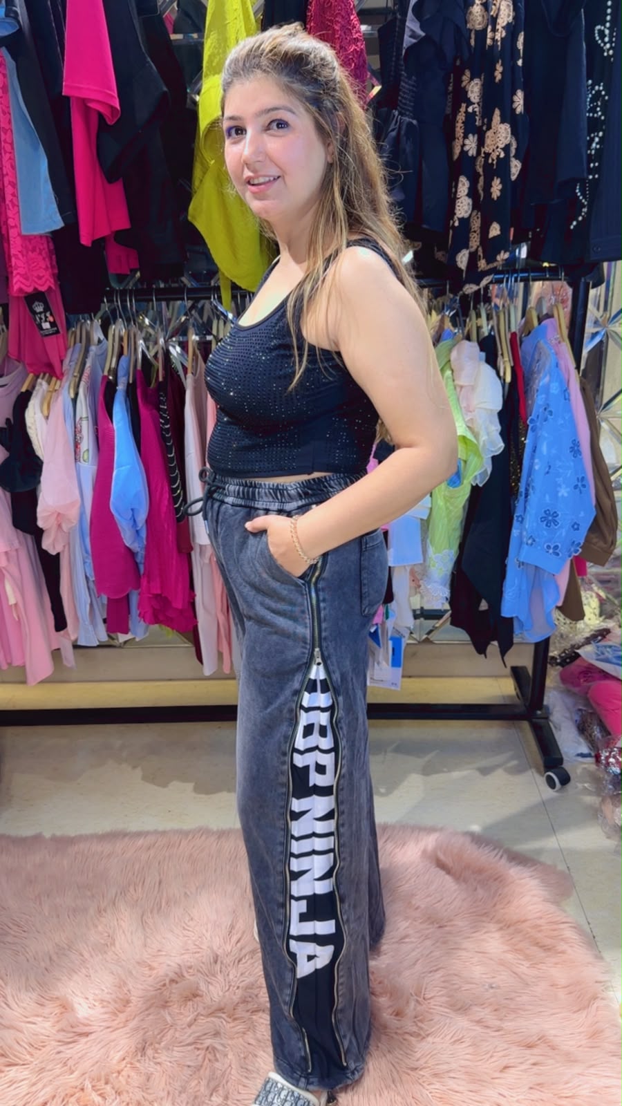 Trendy Denim Bell Bottom with Side Detailing | Western Wonders WW119