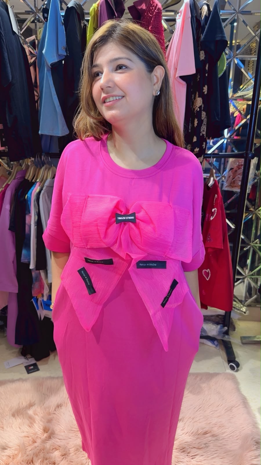 Plus Size Dress with Front Detailing & Two Pockets | Western Wonders WW138