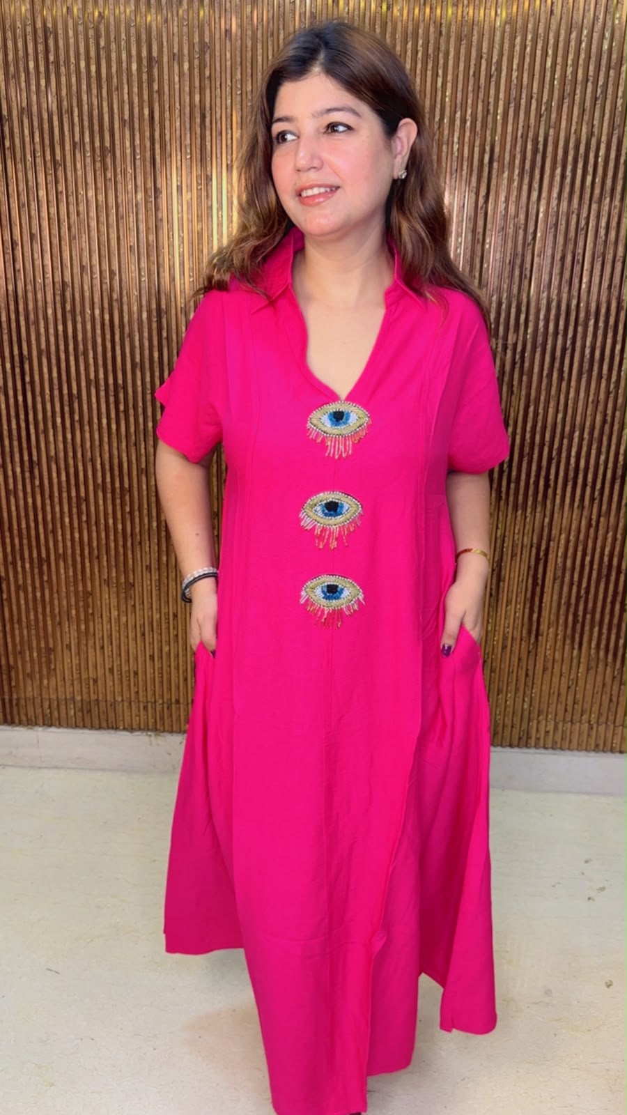 Stunning Evil Eye Detailing Dress | Western Wonders WW166