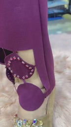 Premium Stone Work Detailing Co-Ord Set with Zipper | Western Wonders WW128