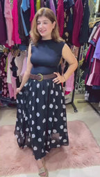 Trendy Polka Print Two-Piece Co-Ord Set | Western Wonders WW118