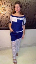 Trendy Net Detail Co-Ord Set | Western Wonders WW90