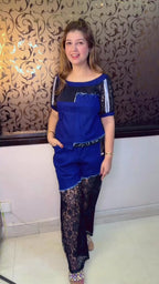 Trendy Net Detail Co-Ord Set | Western Wonders WW90