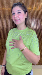 Party Wear Rhinestone Embellished Top | Western Wonders WW153