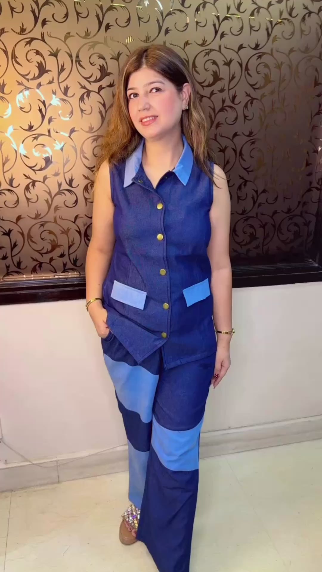 Designer Denim Co-Ord Set for Women | Western Wonders WW94